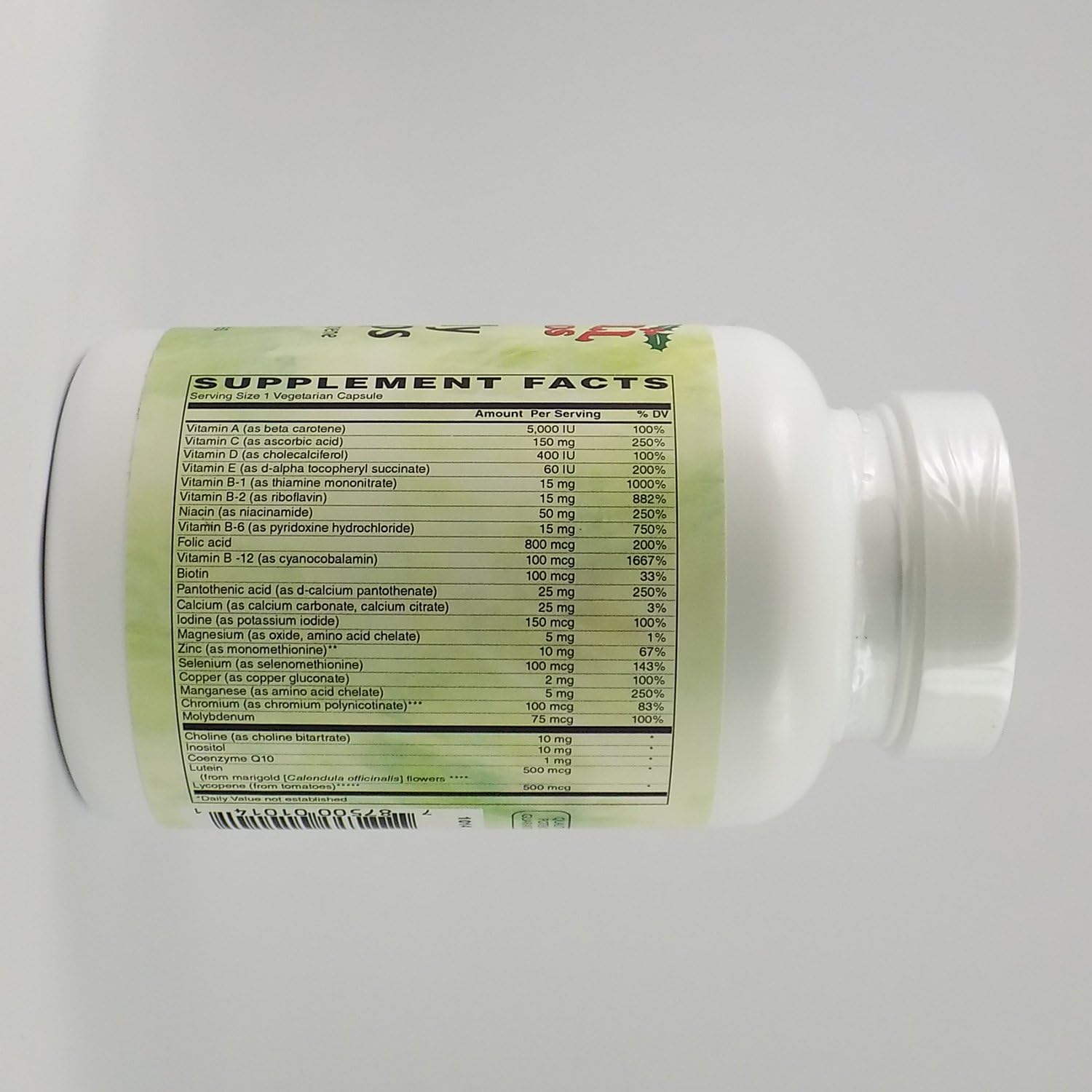 Holly Hill One-Daily Multi Caps, 120 Cápsulas Vegetarianas
