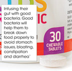 Silver Fern Brand Kids Ultimate Probiotic - 4 Botellas - 30 Comprimidos Masticables - Sin Azúcar Ni Gluten - Suplemento Infantil con Probióticos