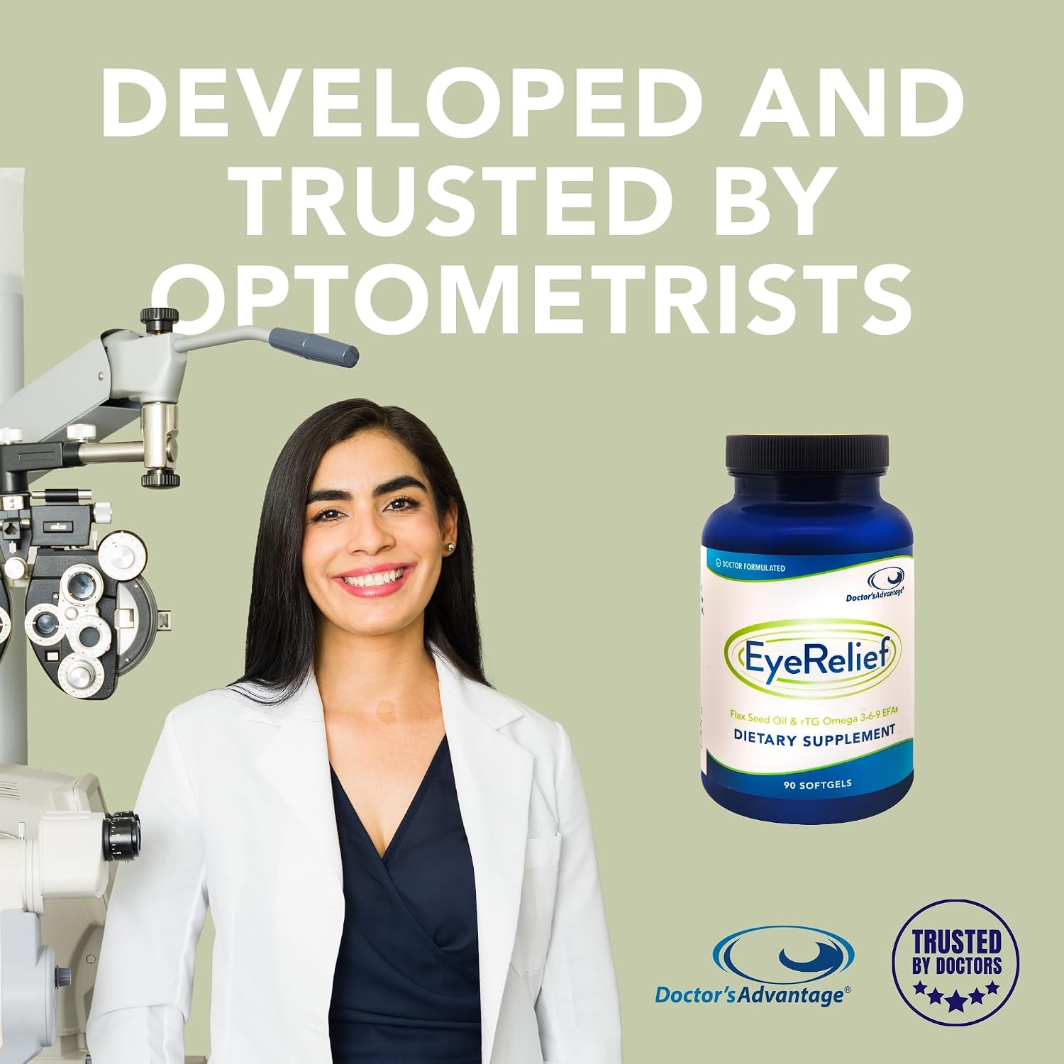 Doctor’s Advantage Eye Relief – Suplemento Ocular con Omega 3 – 90 Cápsulas Blandas