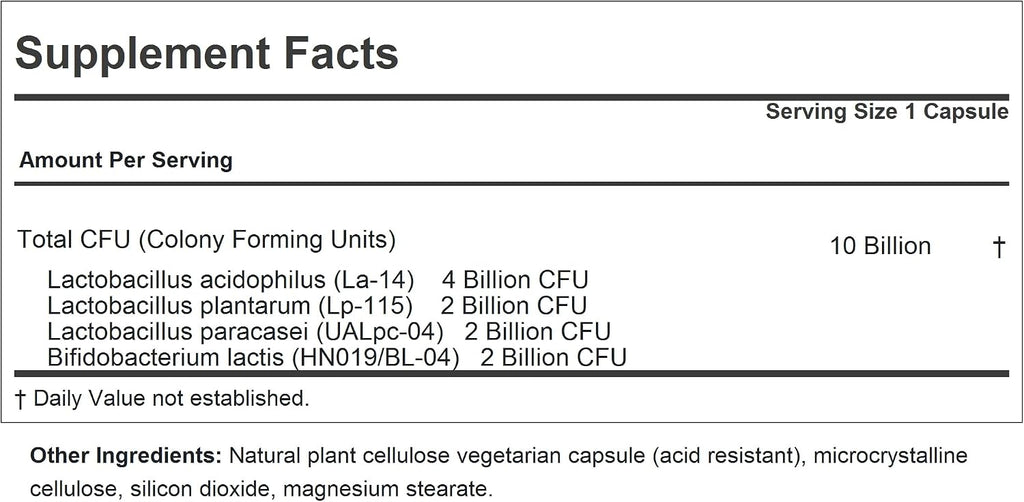 ANDREW LESSMAN Friendly Flora Probiotic 180 Cápsulas – 10 Mil Millones UFC, Mezcla de 5 Cepas Probióticas, Apoyo Digestivo e Inmune