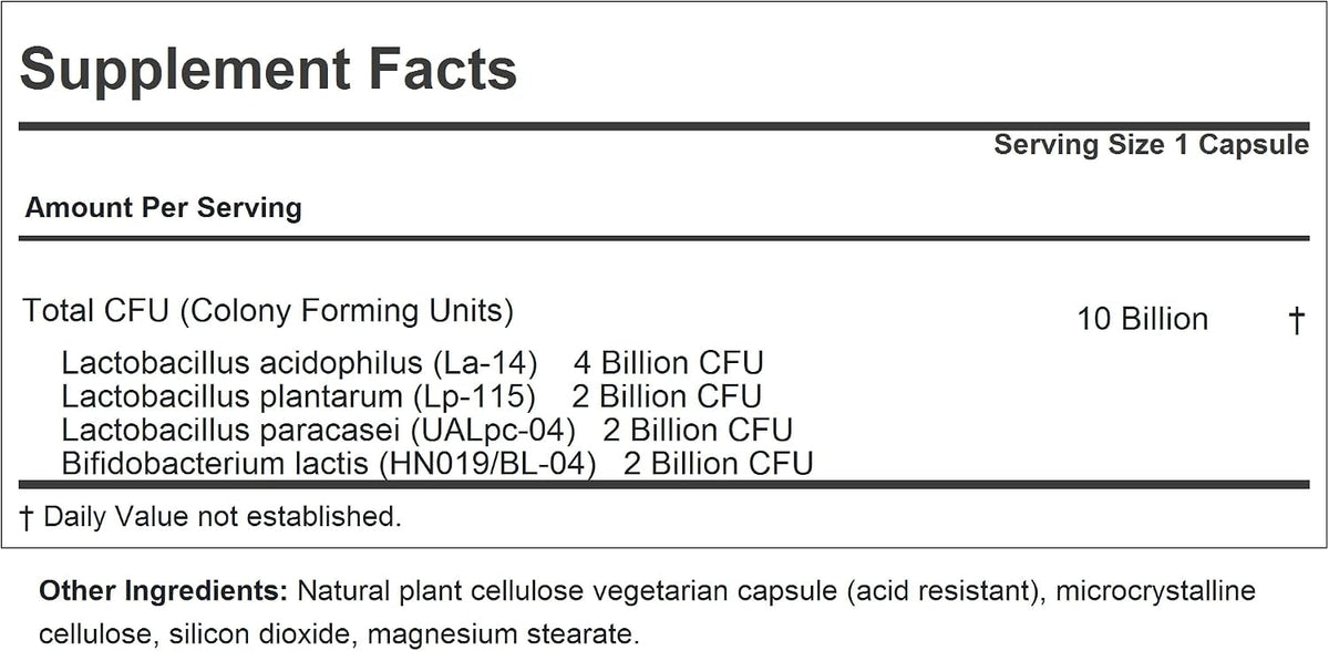 ANDREW LESSMAN Friendly Flora Probiotic 180 Cápsulas – 10 Mil Millones UFC, Mezcla de 5 Cepas Probióticas, Apoyo Digestivo e – Image 2