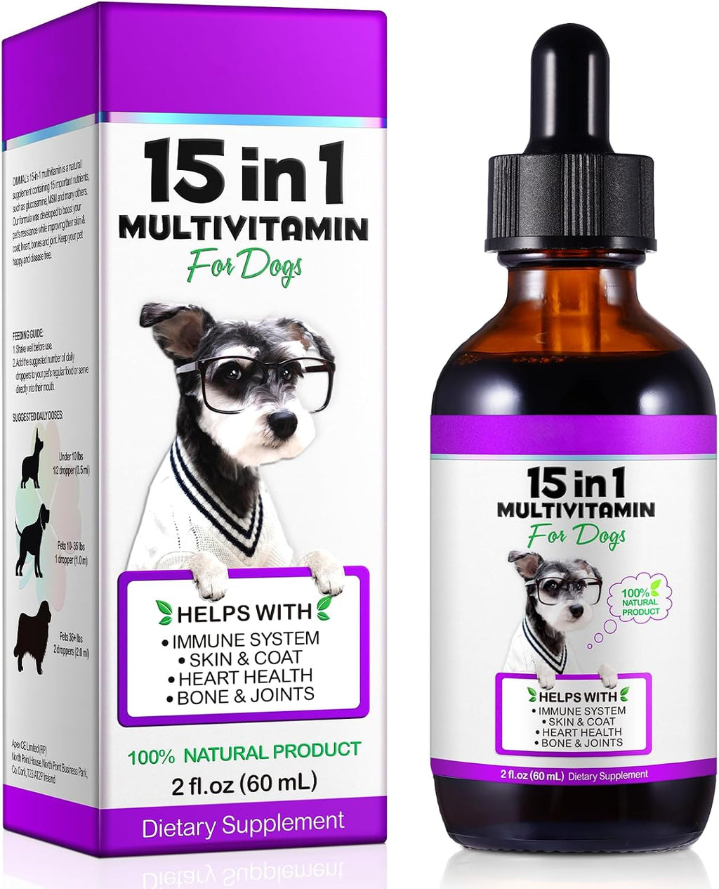 Multivitamínico Líquido 15 en 1 para Perros - Onznoz