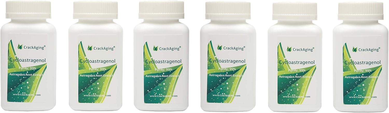 Crackaging Super-Absorption Cycloastragenol 98% - 180 Cápsulas (10 mg por cápsula)