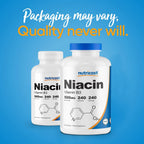Nutricost Niacin (Vitamin B3) 500mg, 240 Capsules - Niacin Flush