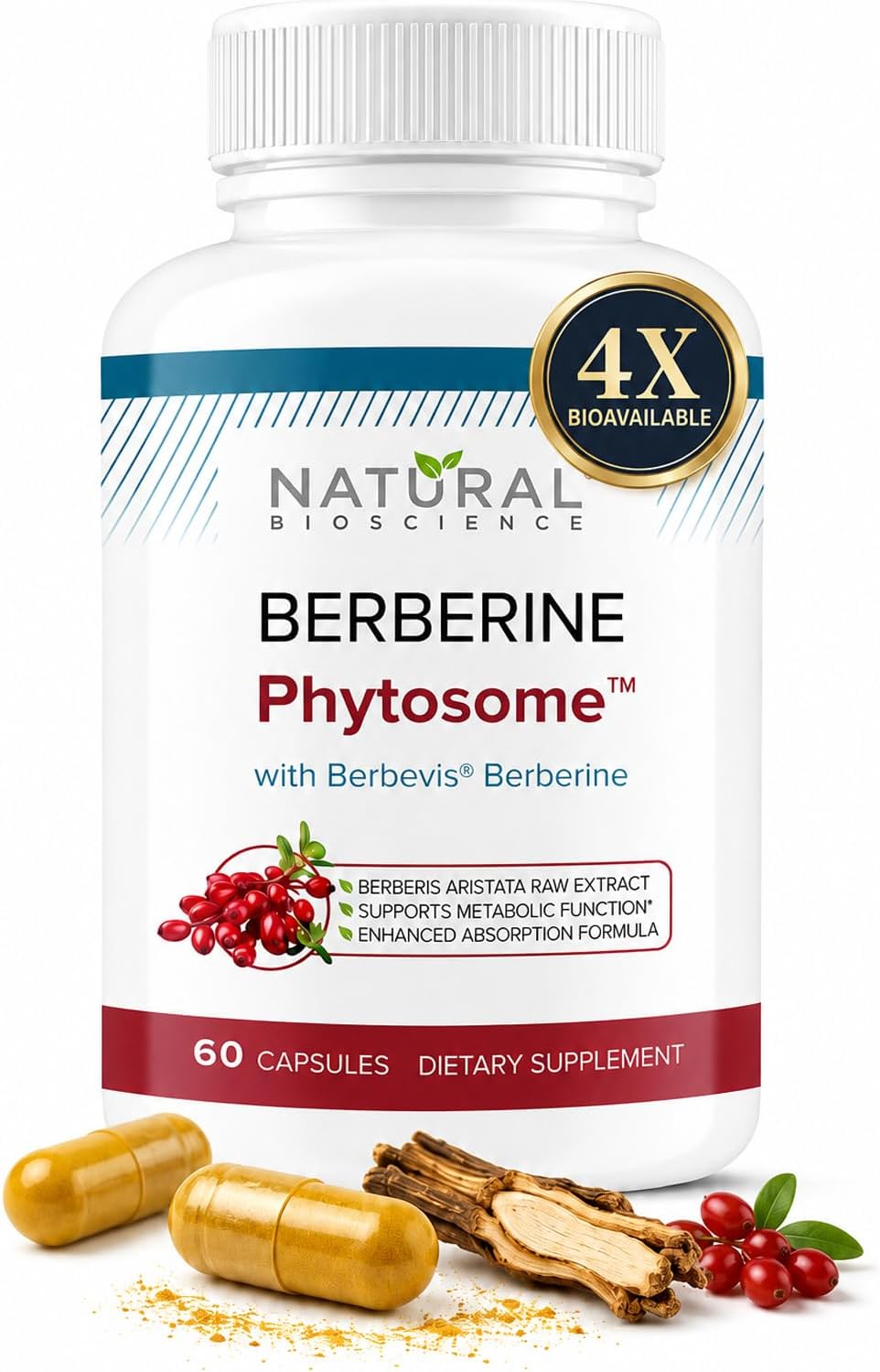 Berberina Phytosome Complex con Berbevis® 550mg 60 Cápsulas