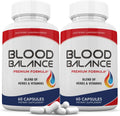 Justified Laboratories Blood Balance – 60 Cápsulas (Pack de 2) – Fórmula de Apoyo Circulatorio con Hierbas y Vitaminas