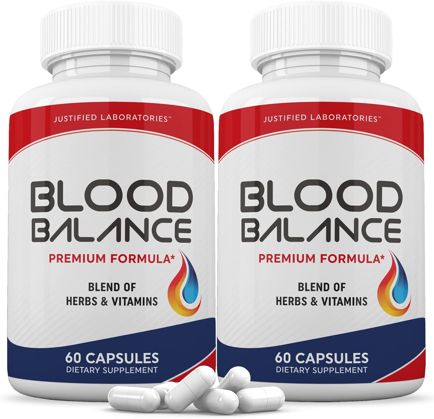 Justified Laboratories Blood Balance – 60 Cápsulas (Pack de 2) – Fórmula de Apoyo Circulatorio con Hierbas y Vitaminas