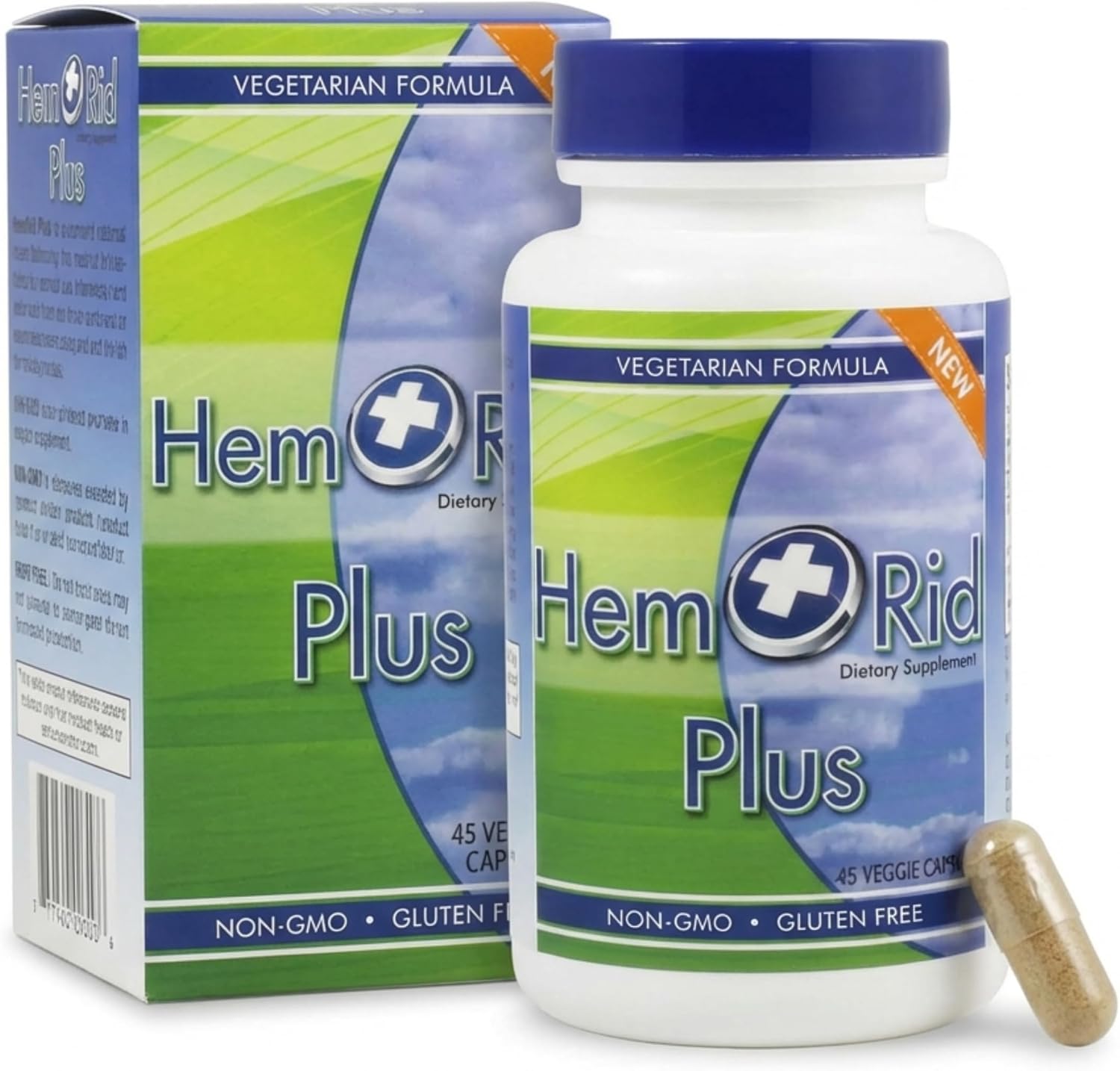 HemRid Plus Advanced Herbal Formula - 45 Vegan Capsules