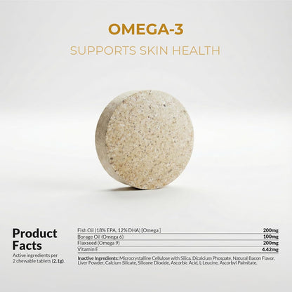 Omega 3 Fish Oil for Dogs 120 Tablets - Skin, Coat & Joint Support – Image 7