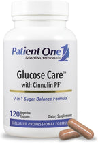 Patient One Glucose Care | Suplemento para el Apoyo Metabólico, Cardiovascular y Pancreático | con Cromo, Vitaminas B, Canela y Más | 120 Cápsulas