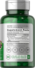 Horbäach Cápsulas de Raíz de Maca para Hombres y Mujeres | 120 Cápsulas | Extracto de Alta Potencia | Fórmula No GMO y Sin Gluten