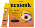 Neutonic Nootropic Focus Blend Powder - Peach Mango & Wild Berry (4 Sticks) | Sin Cafeína, Cero Azúcar