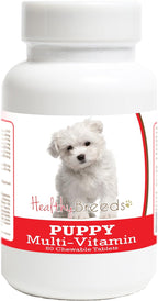 Healthy Breeds Maltese Puppy Dog Multivitamin Tablet 60 Count