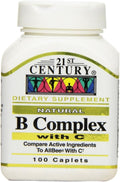21st Century Complejo B con Vitamina C, 100 tabletas (paquete de 3)