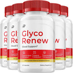 Glyco Renew Cápsulas, GlycoRenew Suplemento Avanzado, Fórmula Natural, Pack de 5 (300 Cápsulas)