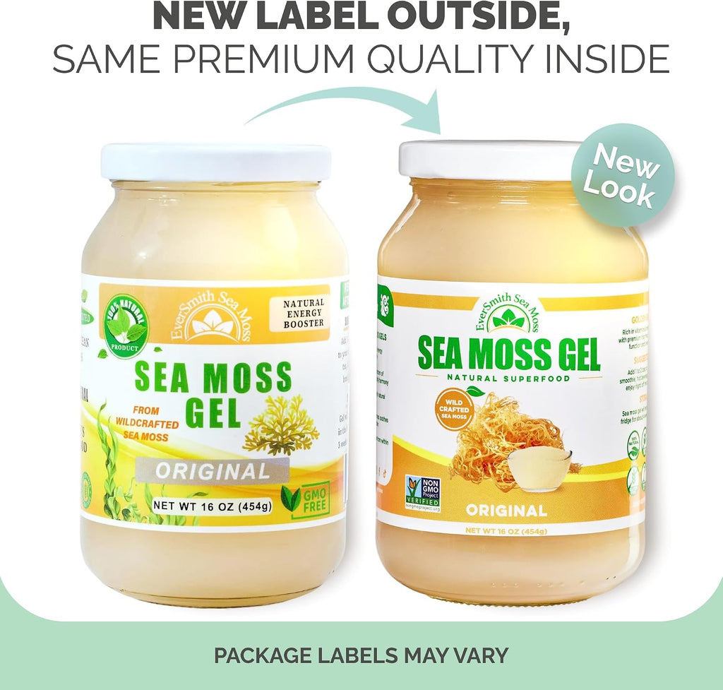 Gel de Musgo Marino Irlandés Salvaje - EverSmith Organics - Sin Sabor (1 Frasco)