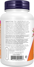 NOW Foods B-50 Complex, 100 Vegan Capsules