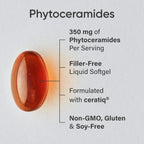 Sports Research Phytoceramides 350mg - 30 Softgels - Vegetable Phytoceramides for Skin