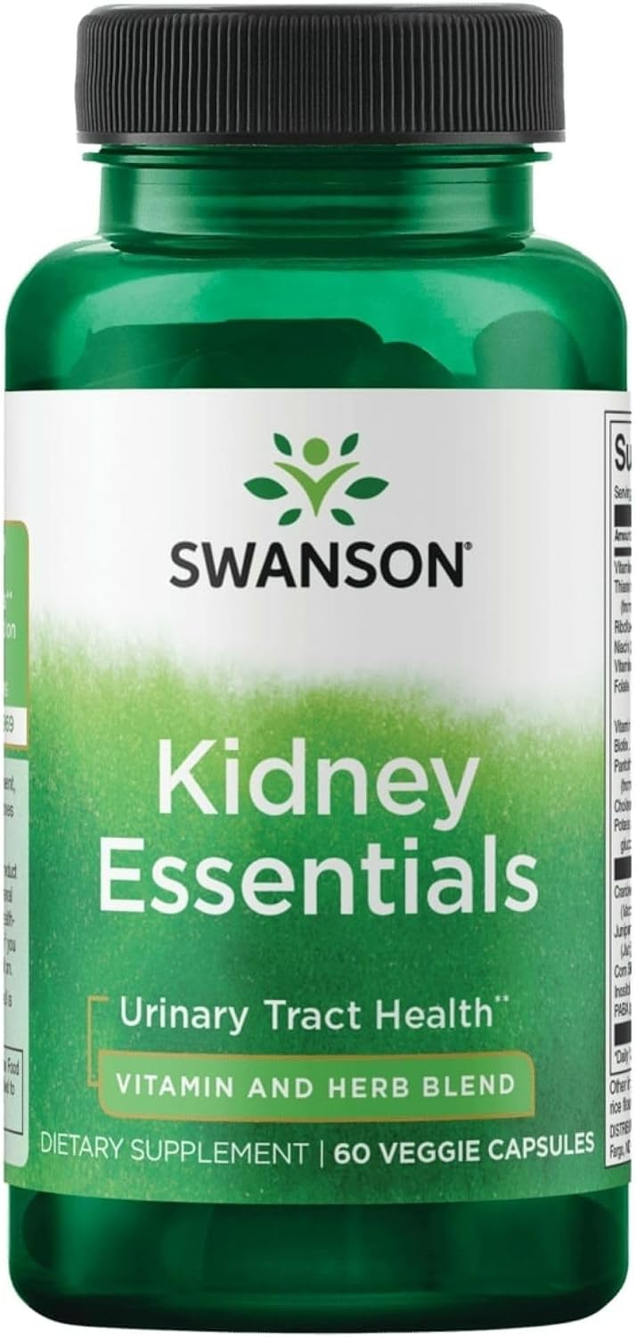 Swanson Kidney Essentials 60 Cápsulas Vegetales (2 Unidades)