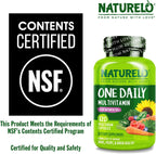 NATURELO Multivitamínico Diario para Mujeres 50+ (Sin Hierro) - Apoyo Menopausia - 120 Cápsulas