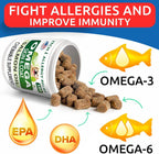 BARK&SPARK Omega 3 para Perros - 360 Golosinas de Aceite de Salmón con EPA y DHA para la Piel, el Pelaje y las Articulaciones