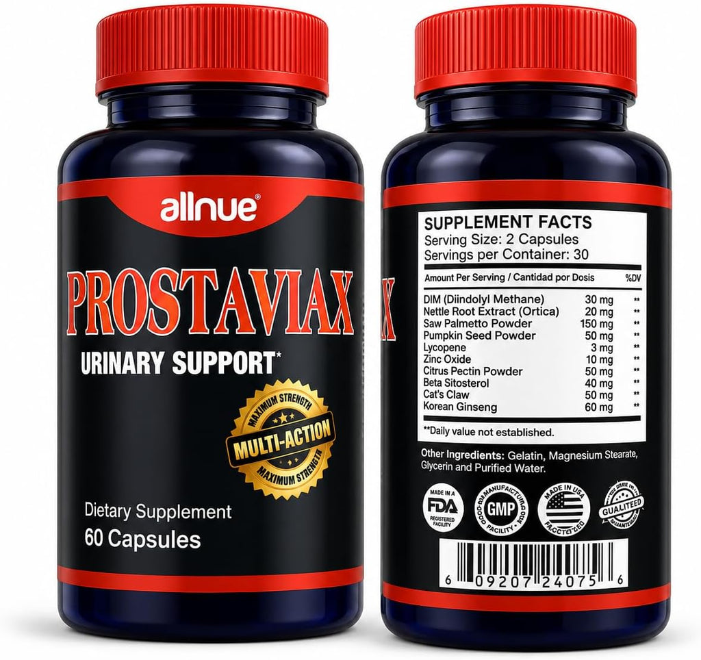 Prostaviax – 60 Cápsulas (Tamaño Económico) de AllNue