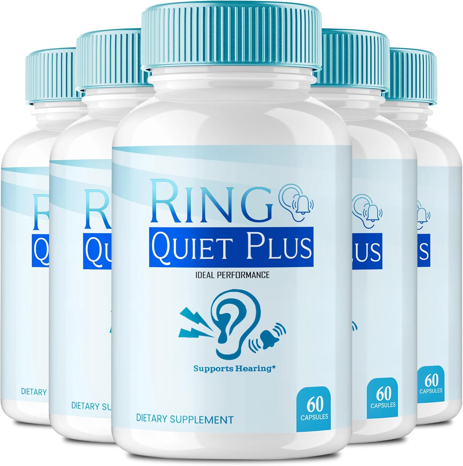 Ring Quiet Plus Cápsulas para la Salud Auditiva (5 Paquetes)