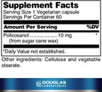 Douglas Laboratories Policosanol - 60 Lipid Metabolism Capsules