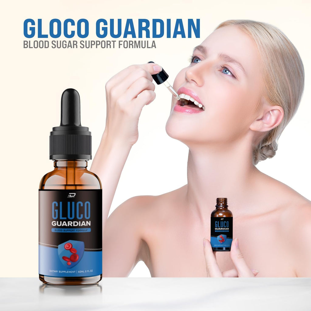 Gluco Guardian Drops - Suplemento Líquido Natural (Pack de 3 - 3 Meses de Suministro)