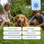 PawRise Multivitamínico Completo para Perros – Apoyo para Articulaciones, Piel, Digestión e Inmunidad – 150 Comprimidos Masticables Sabor Pollo