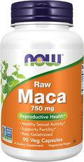 NOW Foods Maca (Lepidium meyenii) 750 mg Cruda - 90 Cápsulas Vegetales