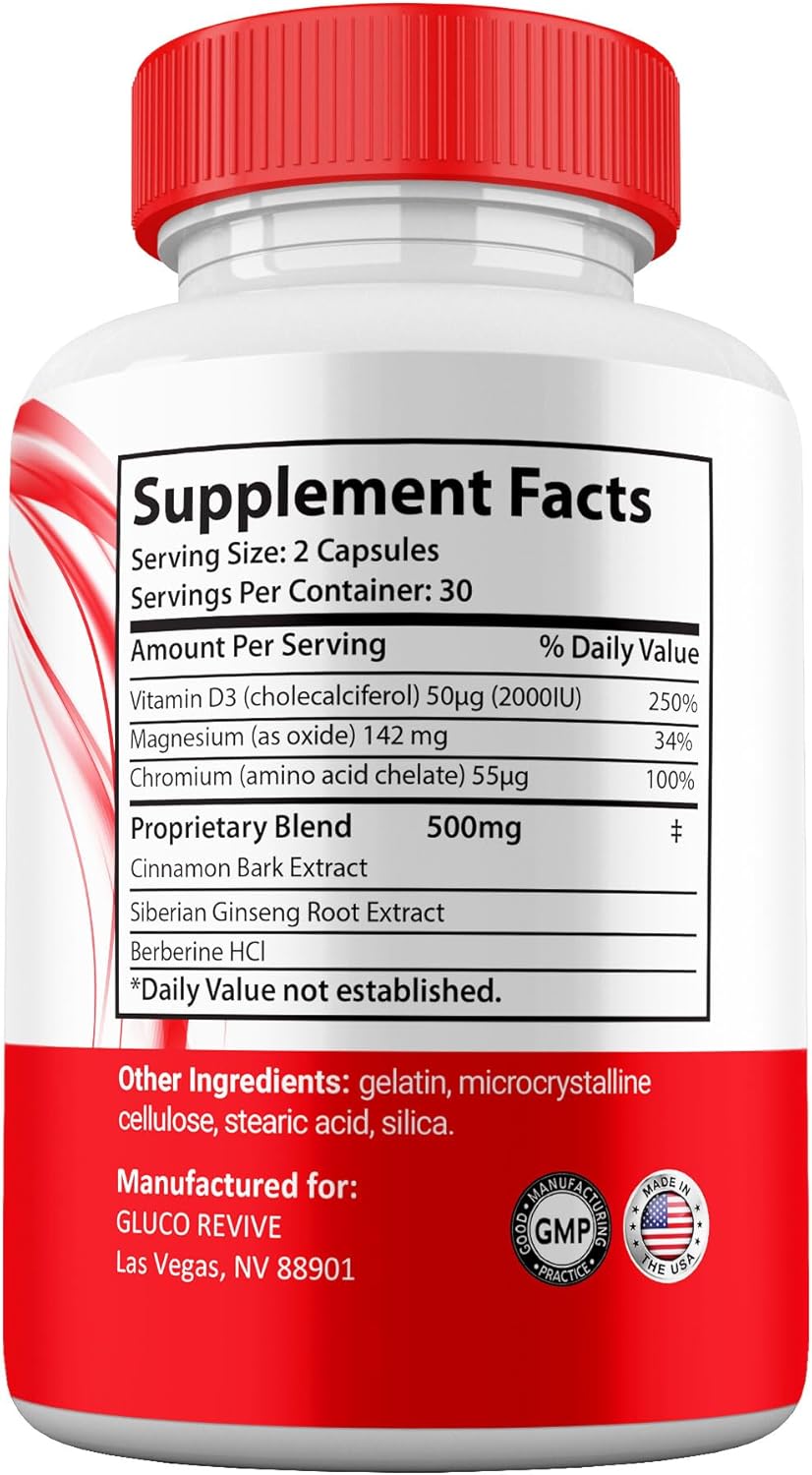 GlucoRevive Cápsulas - Pack de 5 (300 Cápsulas)