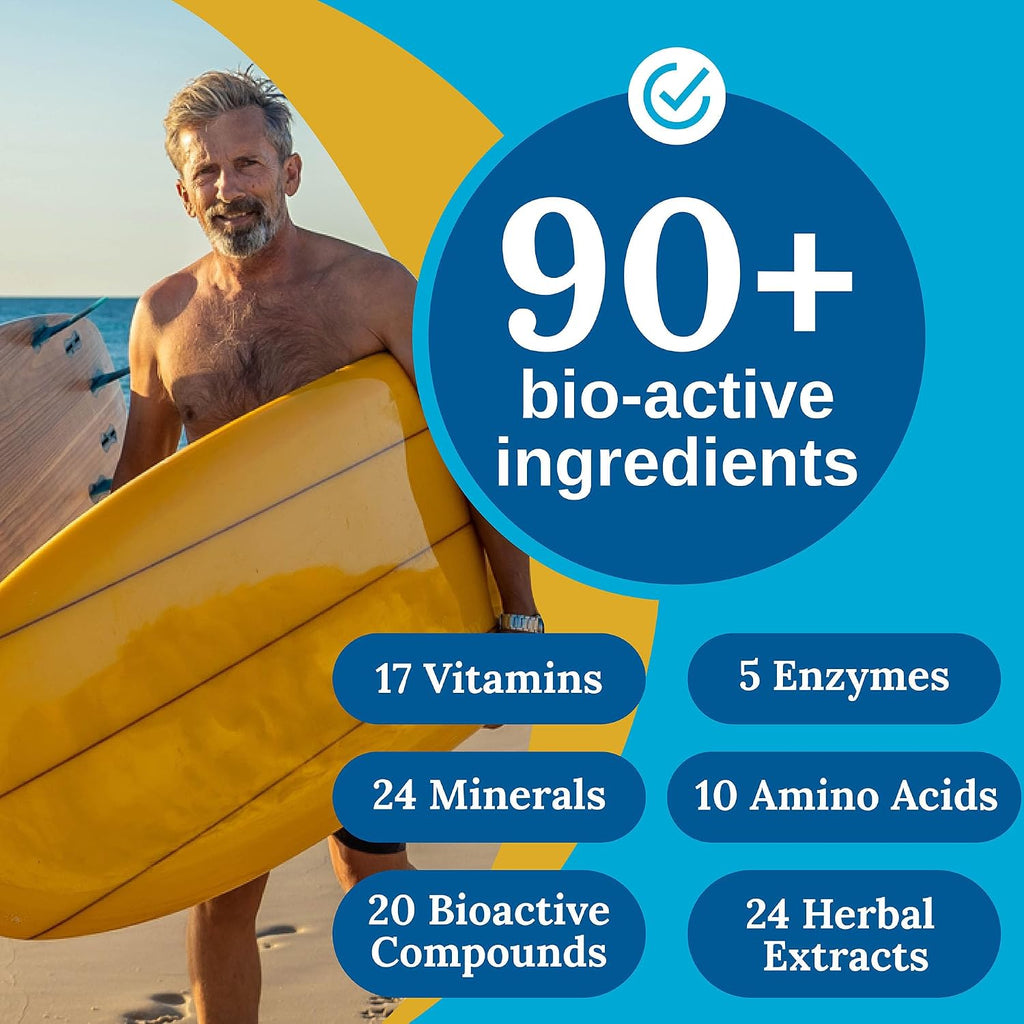 Xtendlife Total Balance Multivitamínico Premium para Hombres - 90+ Nutrientes - 30 Días