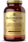 Solgar B-Complex 50 – Complejo B de Vitaminas, 250 Cápsulas Vegetales