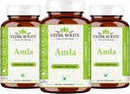 VEDIKROOTS Amla Cápsulas 100% Orgánicas - Potenciador de Inmunidad - Fuente Natural de Vitamina C - Suplemento Herbal (60 Cápsulas, Pack de 3)