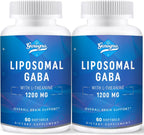 Genogna Liposomal GABA con L-Theanine 1200mg Complemento Alimenticio para Adultos (60 Cápsulas)