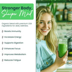 Greens+ Polvo de superalimento orgánico RAW - Superalimento Orgánico en Polvo (240 g)