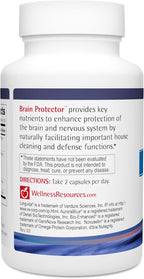 Wellness Resources Brain Protector Longevity – Suplemento con Novusetin Fisetin, Longvida Curcumina, AuroraBlue Arándano y na-RALA (60 Cápsulas)