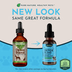 Detox Blend - Suplemento Hepático para Perros y Gatos, Fórmula Herbal Orgánica, Recomendado por Veterinarios, 1 oz