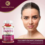 Panto Gold Vitamin B5 y Biotina Gummies para Piel, Cabello y Uñas