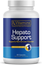 Rx Vitamins Hepato Support para Perros y Gatos - Complemento Hepático con Cardo Mariano y Vitamina B - 180 Cápsulas