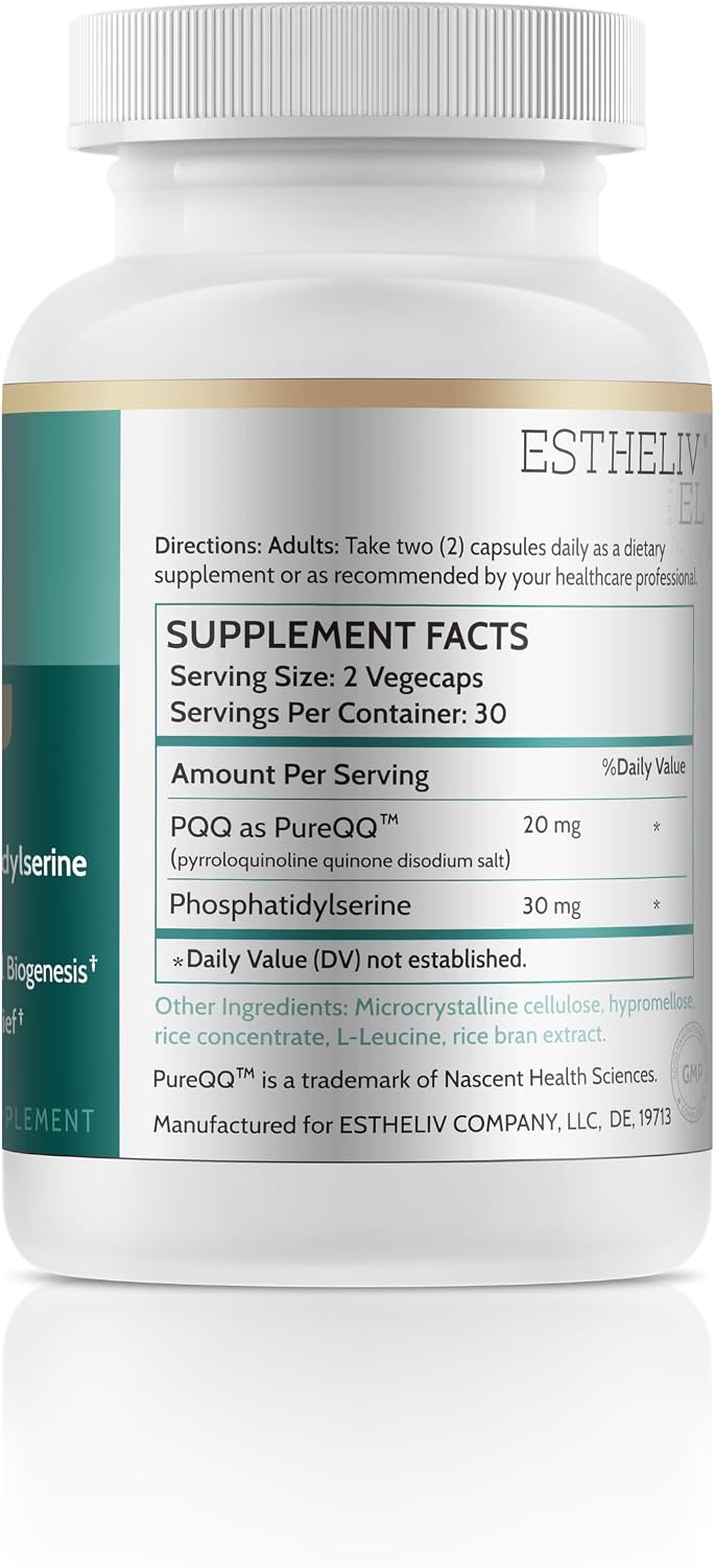 ESTHELIV® PQQ con Fosfatidilserina 60 Cápsulas Veganas