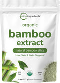 Micro Ingredients Extracto Orgánico de Bambú en Polvo, 227g (378 Raciones) | Suplemento de Silicio Vegetal