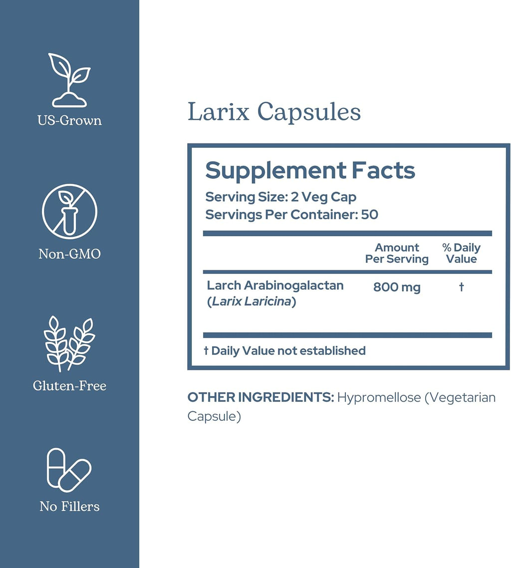 Eclectic Herb Larix Cápsulas – 100 Cápsulas de 400 mg
