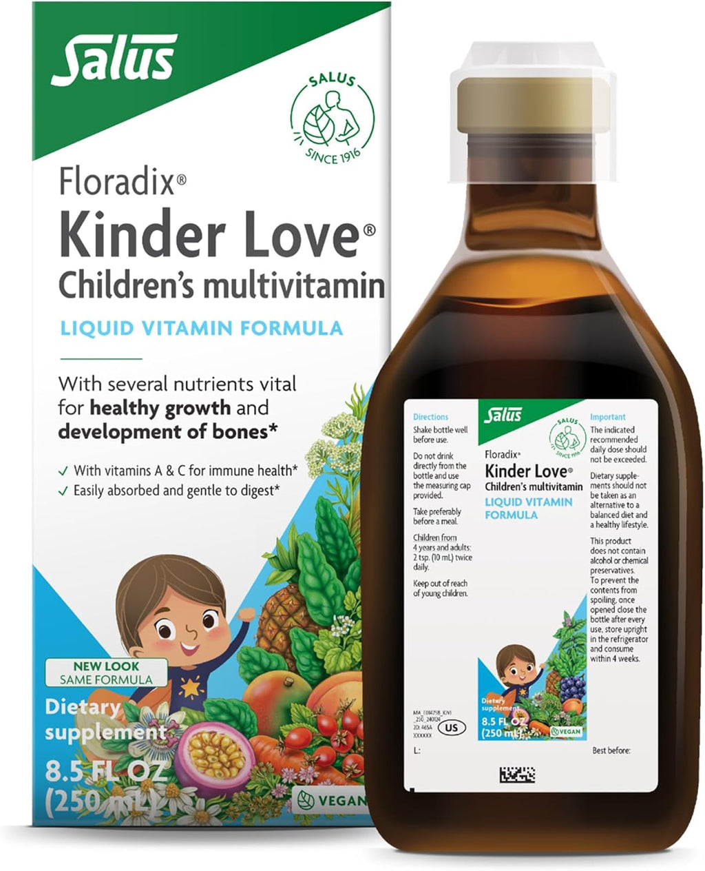 Floradix Kinder Love - Multivitamínico Infantil Líquido - 500 ml