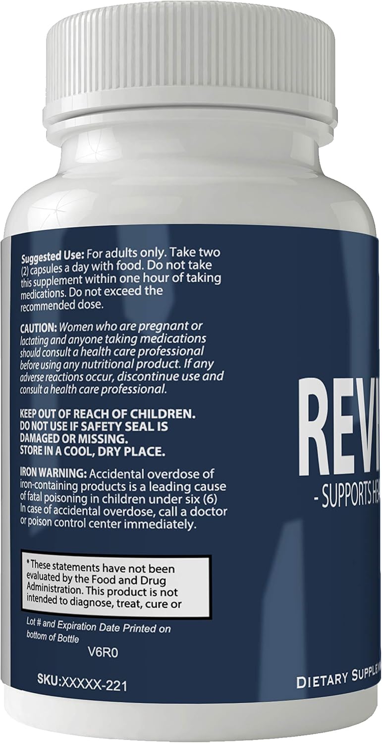 Revifol Complemento para Cabello, Piel y Uñas con Biotina, 60 Cápsulas, Sin Gluten