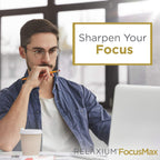 Relaxium FocusMax, Suplemento para la Salud Cerebral y el Enfoque, Apoya la Concentración, Memoria y Claridad Mental, Formulado por un Neurólogo, 30 Cápsulas Veganas