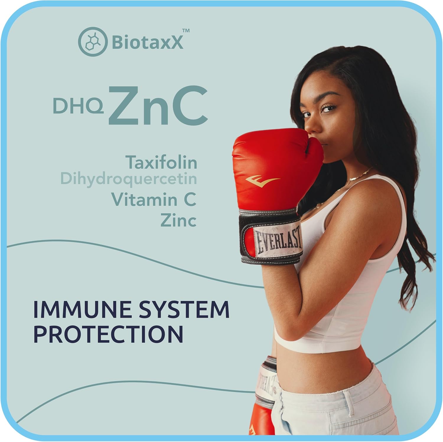BiotaxX Taxifolin (Dihydroquercetin) + Vitamina C + Zinc – 500 mg, 60 Cápsulas Veganas