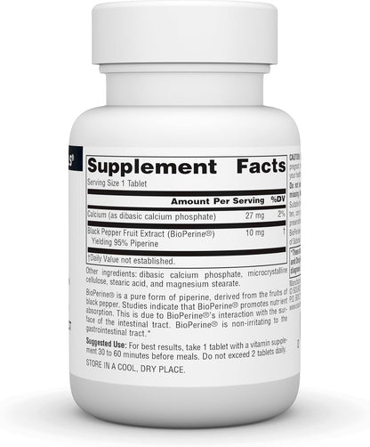 Source Naturals BioPerine, Extracto de – Sinergia con otros complementos : Funciona bien con multivitamínicos, – Image 2