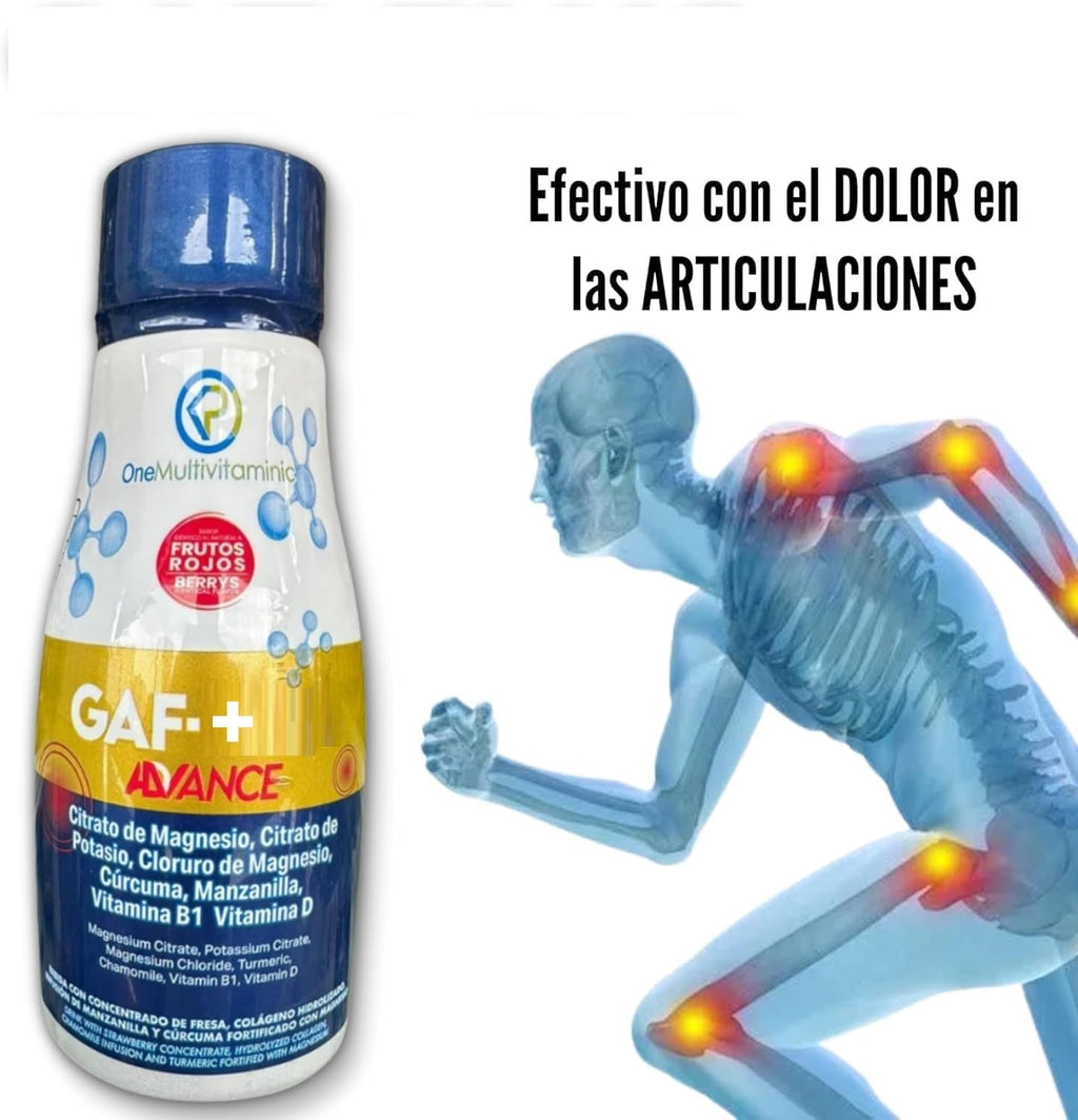 Gaf+ Fórmula Avanzada Multivitamínico Líquido 300ml - Sabor Frutos Rojos